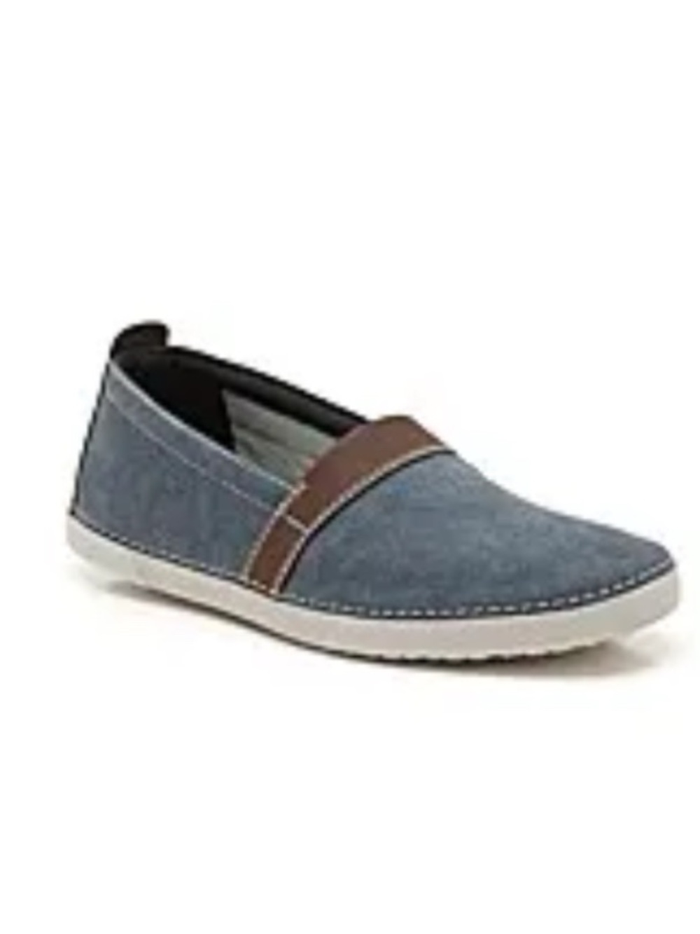 Clarks Neelix Fly Denim slip-on casual shoe